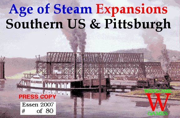 Age of Steam Expansion: Southern US & Pittsburgh cover