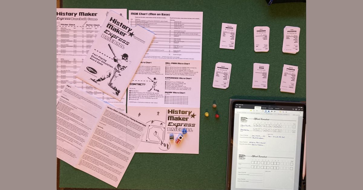 History Maker Baseball Express Trickylight SportsView BoardGameGeek