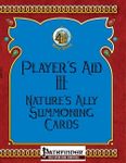 RPG Item: Player's Aid III: Nature's Ally Summoning Cards
