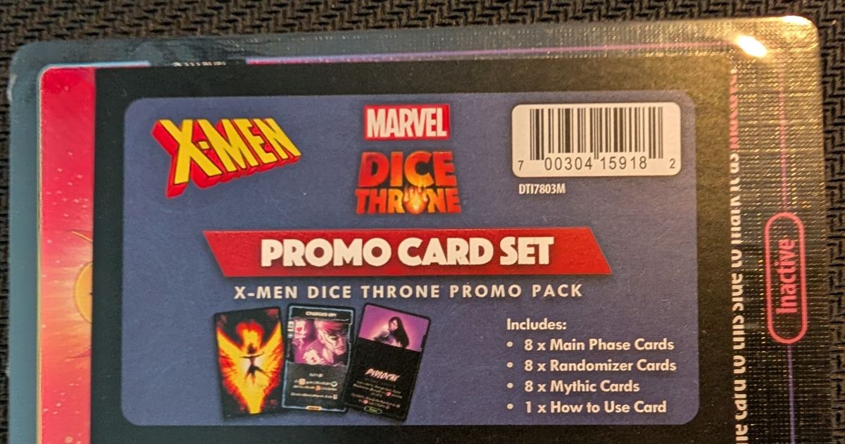 Marvel Dice Throne: X-Men – Promo Card Set | Board Game