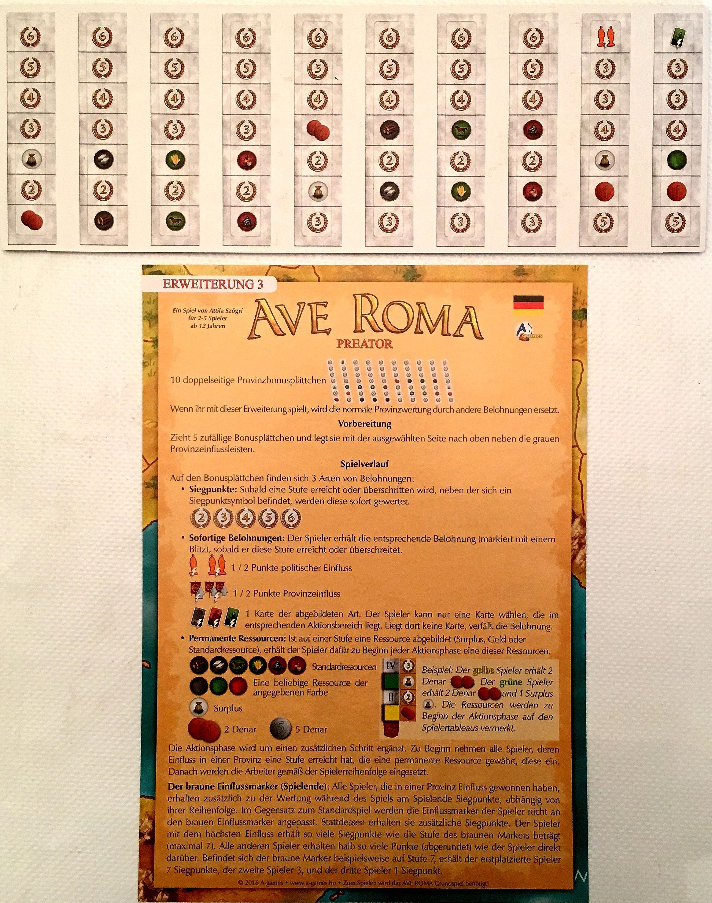 Ave Roma: PREATOR Expansion doboz