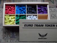 Board Game Accessory: Miscellaneous: Premium Wooden Train Token Set
