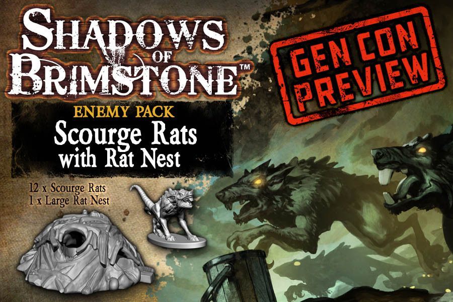 Shadows of Brimstone: Scourge Rats / Rats Nest Enemy Pack