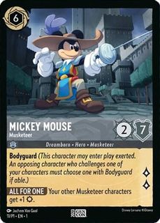 Disney Lorcana: Mickey Mouse Musketeer Gen Con Promo Card