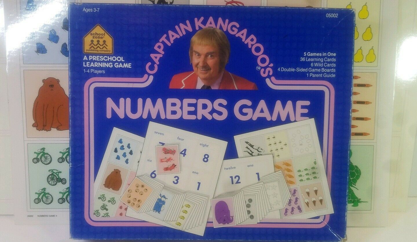 Captain Kangaroo's Numbers Game box art