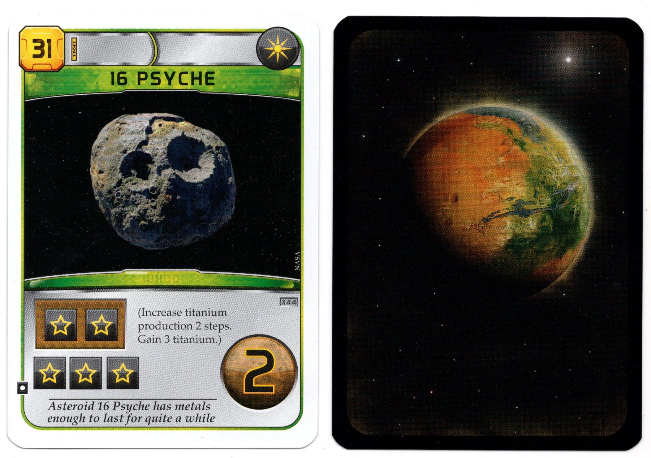 Terraforming Mars: Carta Promozionale Ufficiale 16 Psyche - Stronghold Games
