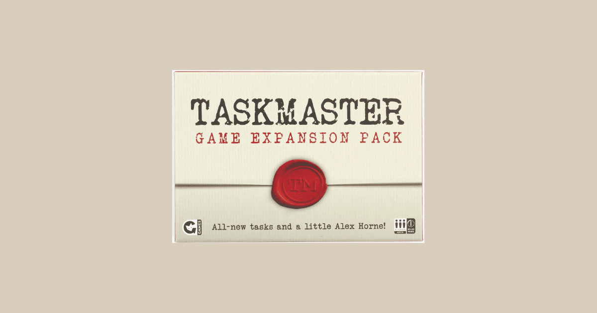 Taskmaster Game Expansion Pack Board Game BoardGameGeek