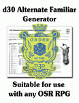 RPG Item: FGM037n: d30 Alternate Familiar Generator