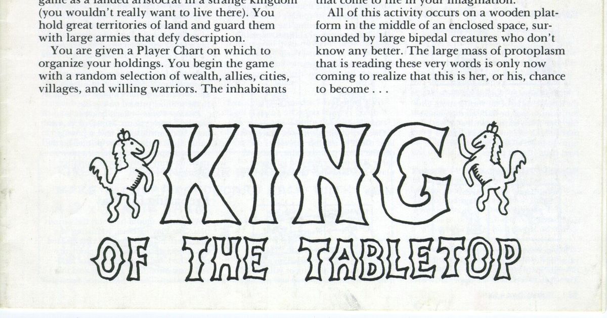 King of the Tabletop Board Game BoardGameGeek