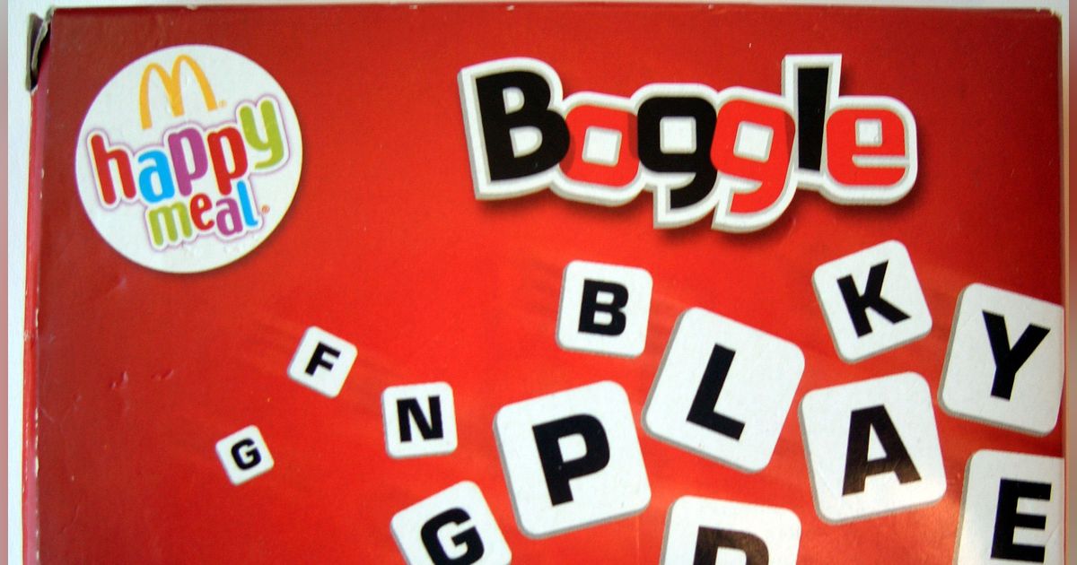 Boggle: M Happy Meal | Board Game | BoardGameGeek