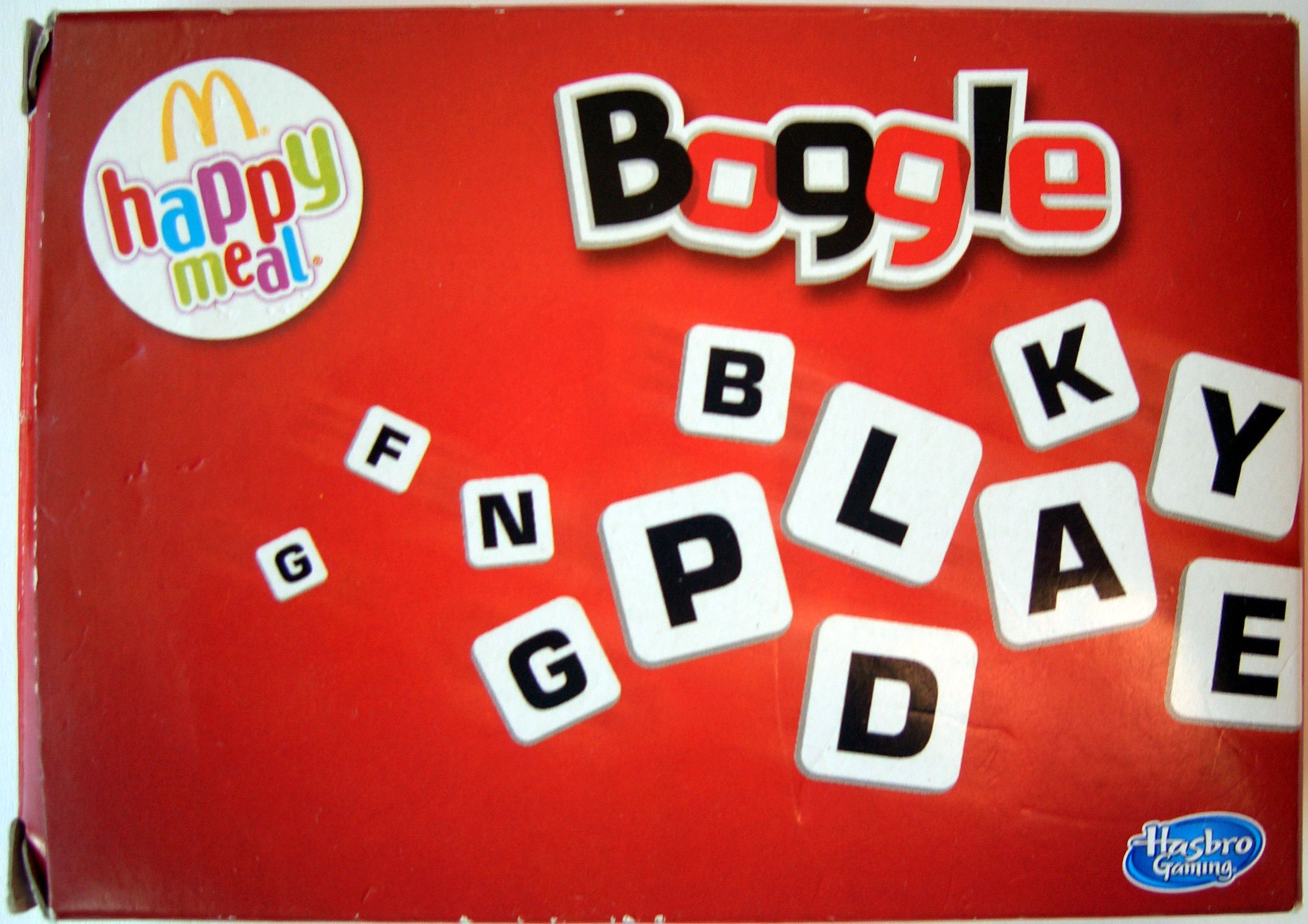 Boggle: M Happy Meal