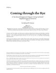 RPG Item: HIG8-04: Coming Through the Rye