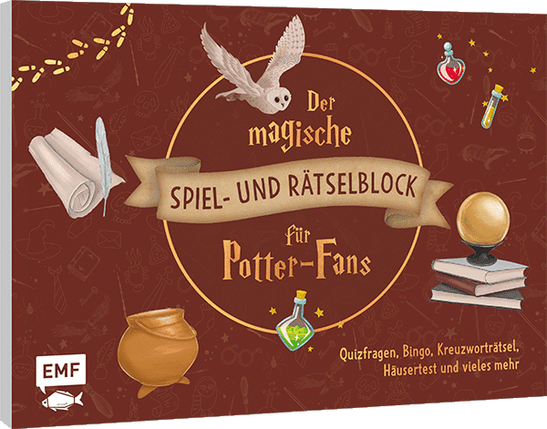 Der magische Spiel- und Rätselblock für Potter-Fans