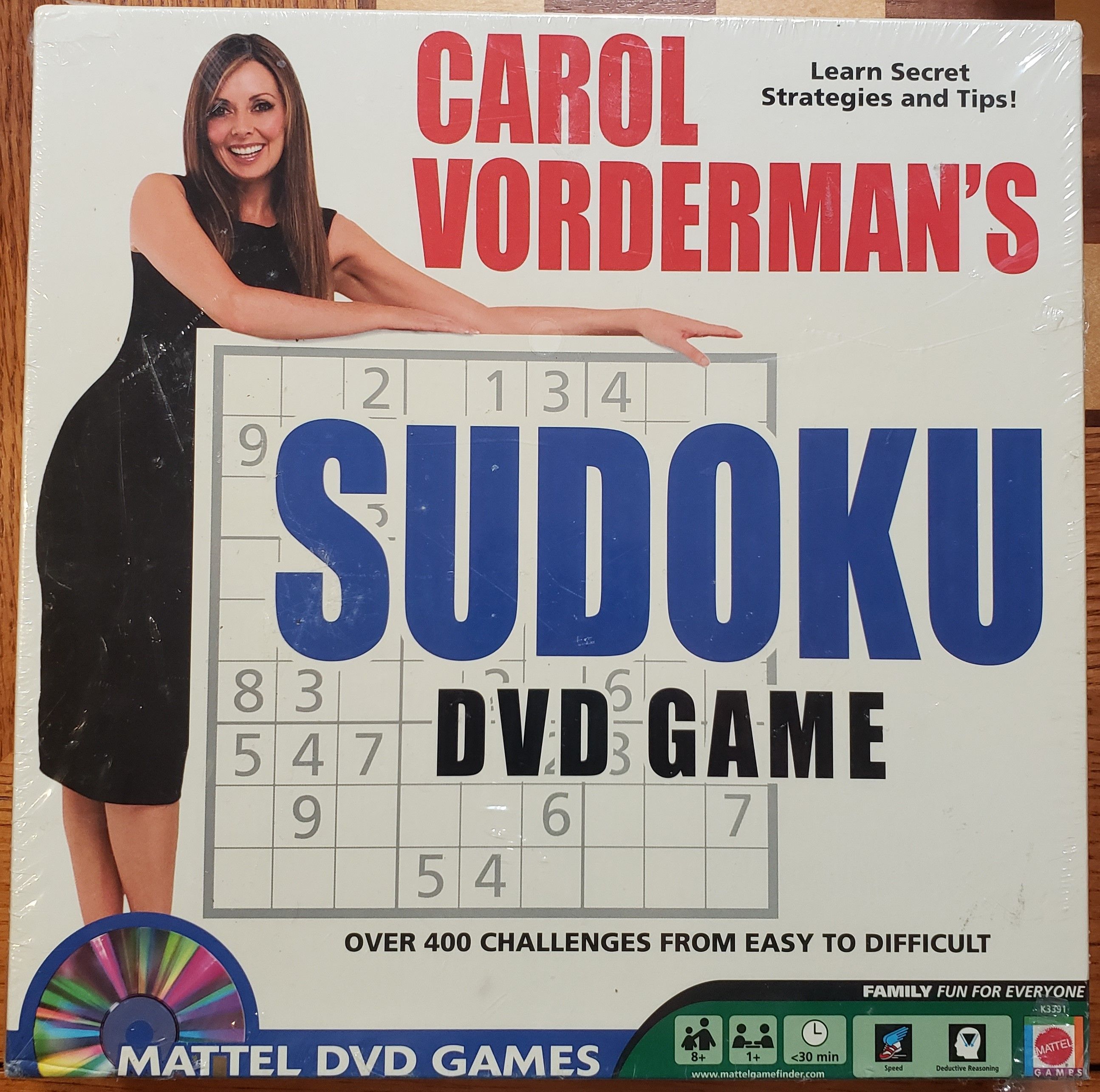 Carol Vonderman's Sudoku DVD Game box art