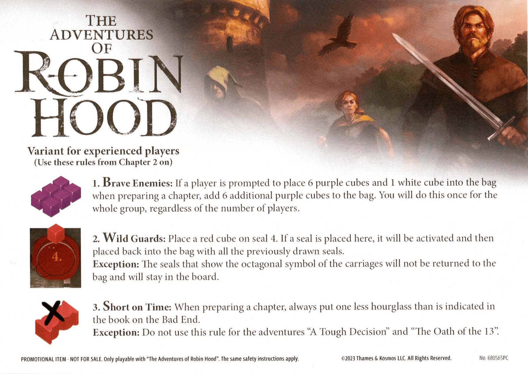 The Adventures of Robin Hood: Variant for Experienced Players