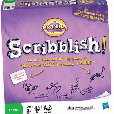 Hasbro Cranium Scribblish Board Game 2010 Family 8 Ages for sale online 