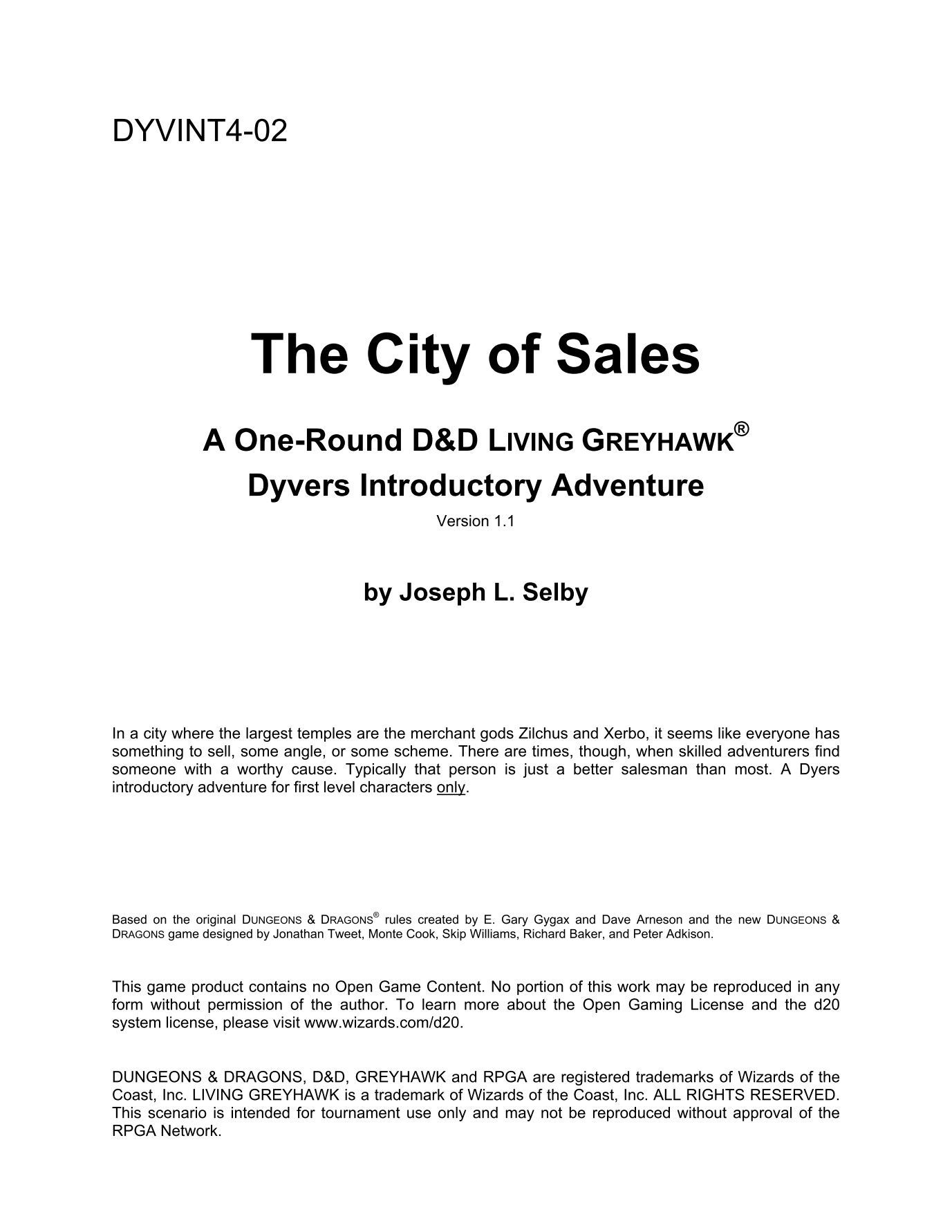 The City of Sales box art