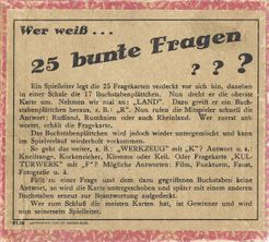 Wer weiß ... 25 bunte Fragen?