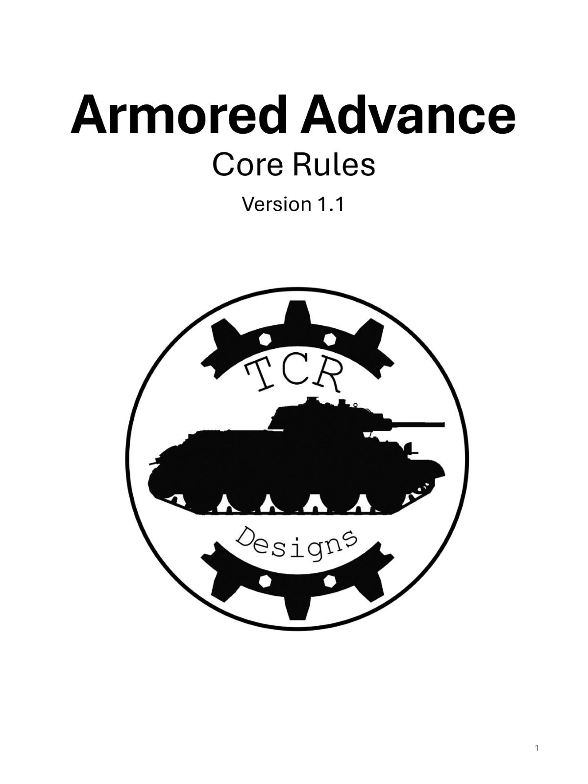 Cover art for Armored Advance: Core Rules