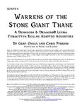RPG Item: ADAP4-4: Warrens of the Stone Giant Thane