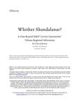 RPG Item: VEL6-09: Whither Shandalanar?