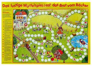 Das lustige Würfelspiel: Hol' das Brot vom Bäcker