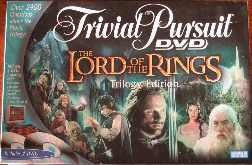 OFFICIAL THE LORD OF THE RINGS TRIVIAL PURSUIT QUIZ GAME 