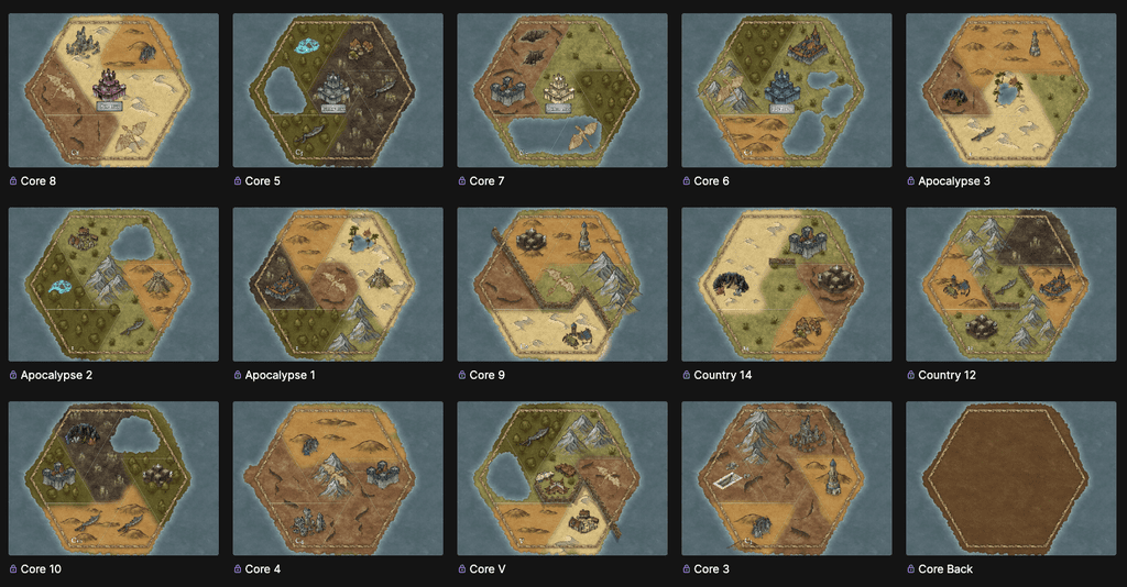 Hex Map Tiles: Project to save Mage Knight tiles | BoardGameGeek