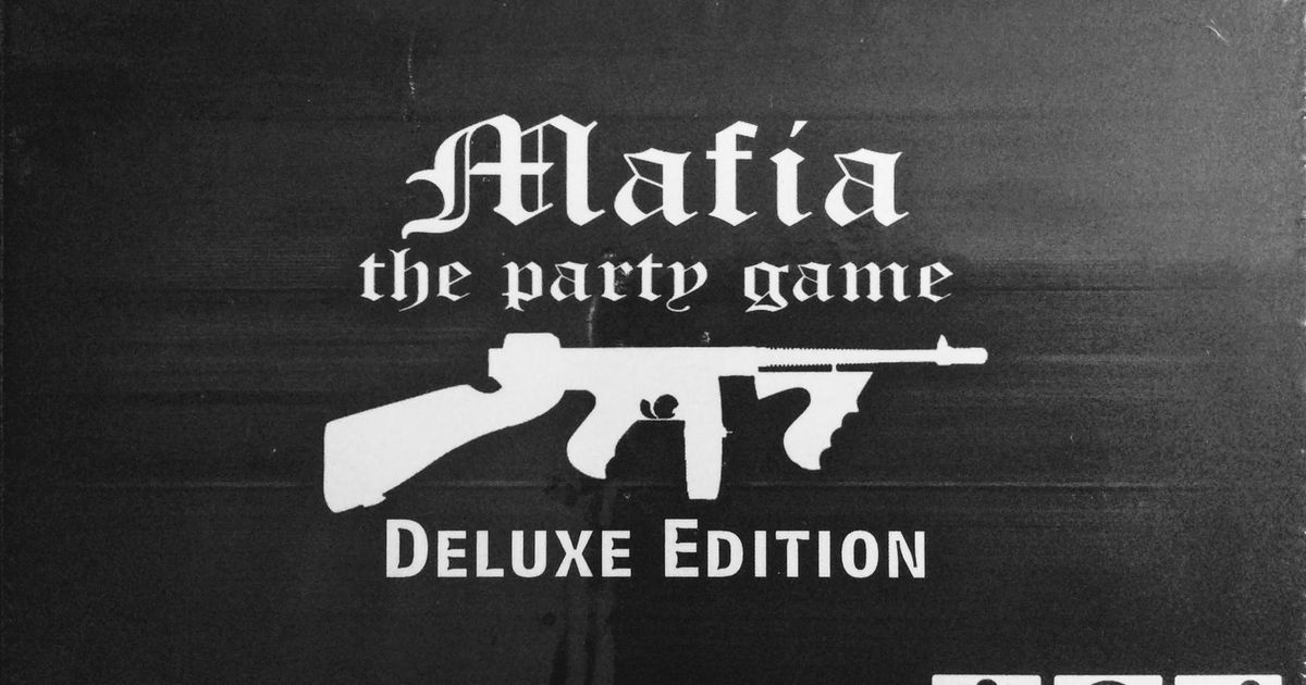 Mafia The Party Game Deluxe Edition a Game of Lying Bluffing and