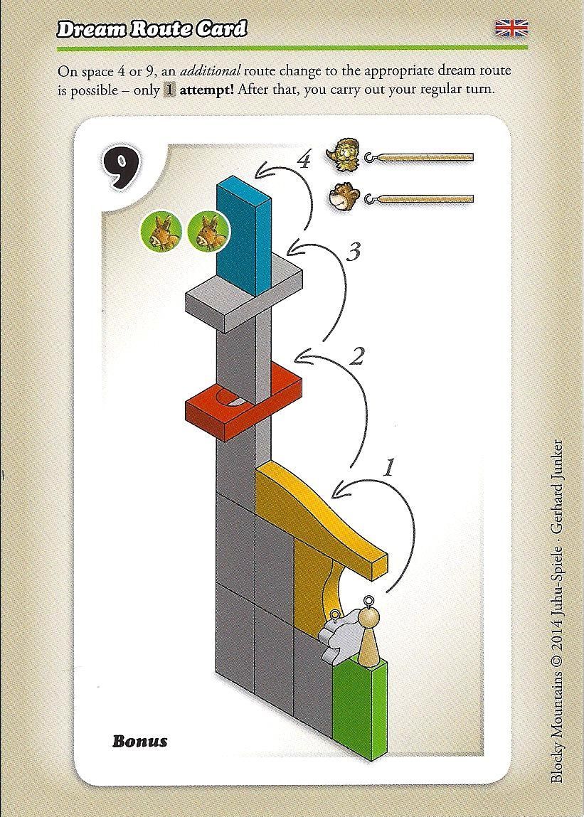 Blocky Mountains: Dream Route Card