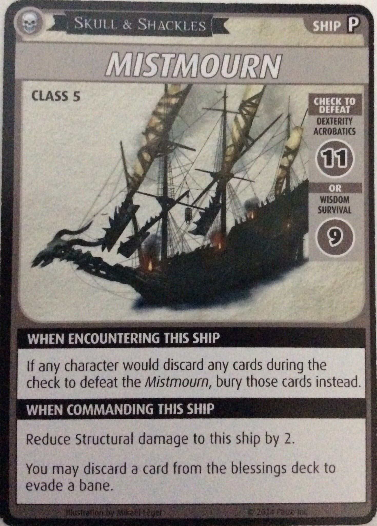 Pathfinder Adventure Card Game: Skull & Shackles – "Mistmourn" Promo Card