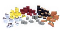 Board Game Accessory: Agricola: Resourceeples and Veggiemeeples Set (Wooden Farm Resources and Vegetables)
