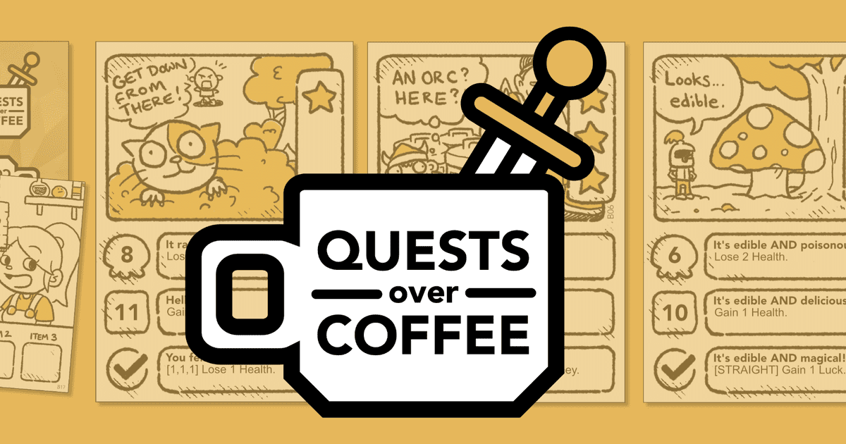 Quests Over Coffee Board Game BoardGameGeek