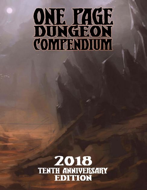 review one page dungeon compendium 2012
