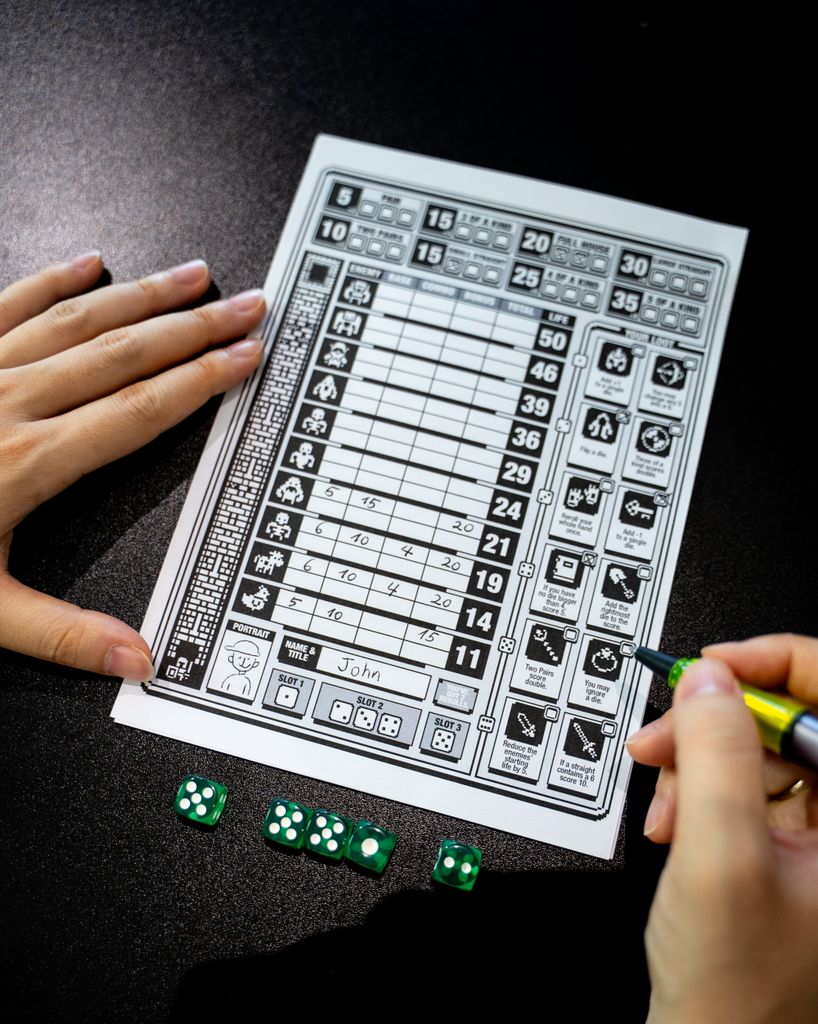 Illustration 7 de TOWER.exe – A Solo Poker Dice Roguelike for your Pocket [Dynamic PnP of the Month & Gamebook]