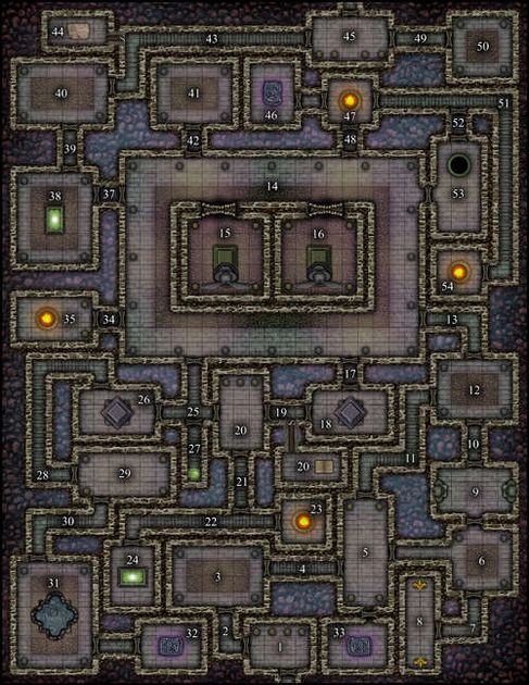 VTT Map Set 100: Lair of the Archons | RPG Item | RPGGeek