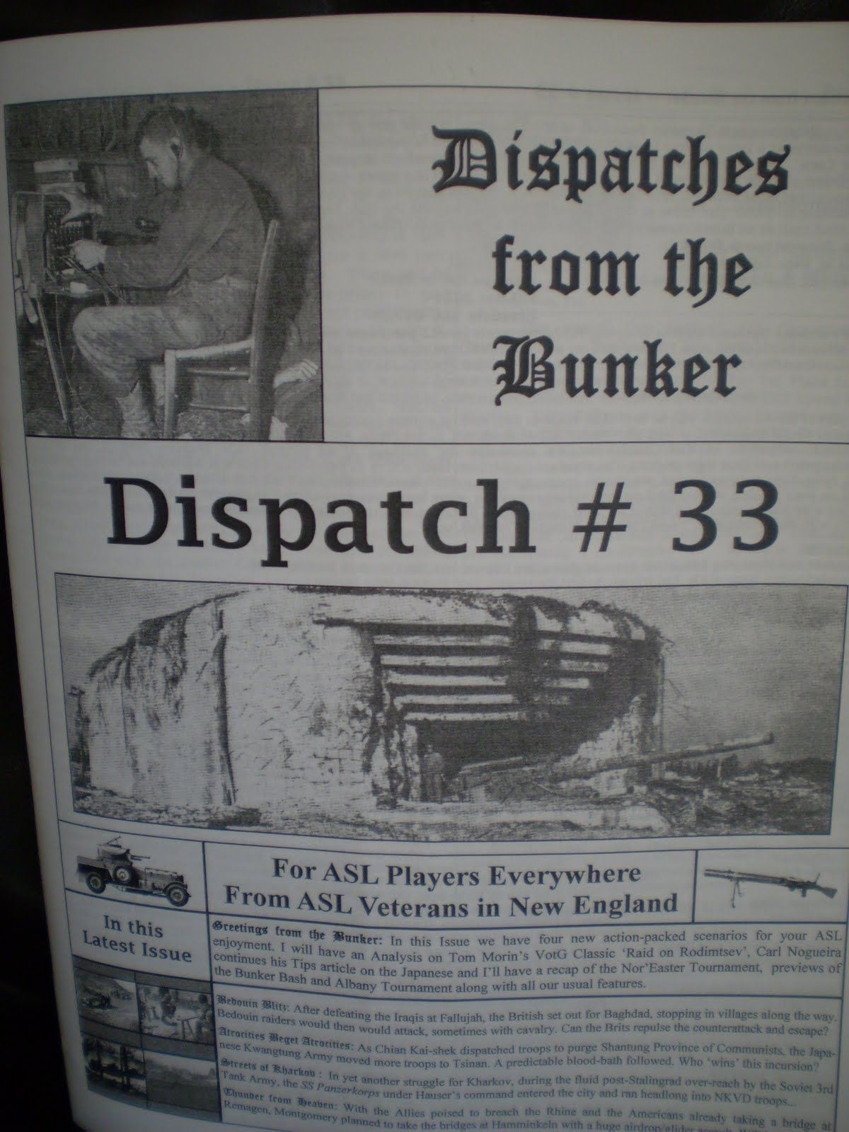 Dispatches from the Bunker #33