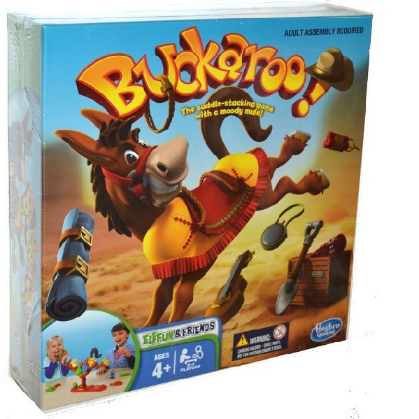 BUCKAROO THE SADDLE STACKING GAME FROM HASBRO BRAND NEW BOARD GAME 4 2-4 PLAYER 
