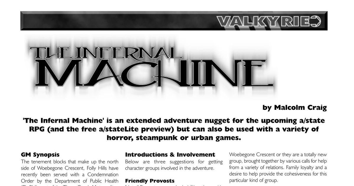 The Infernal Machine | RPG Item | RPGGeek