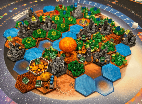Terraforming Mars – 80 Tuiles 3D Personnalisées Pour Jeu De Société
