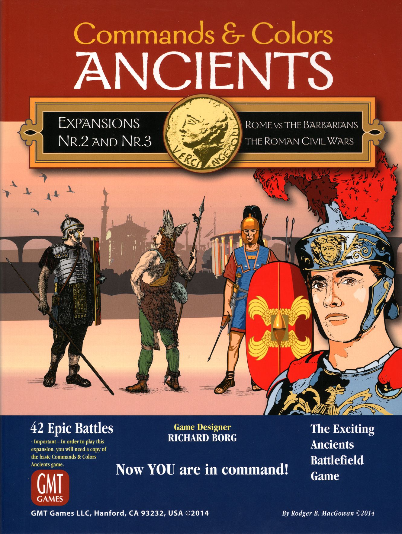 Commands & Colors: Ancients Expansions #2 and #3 – Rome vs the Barbarians; The Roman Civil Wars