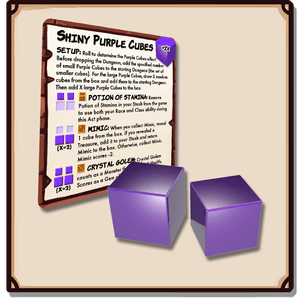 Dungeon Drop: Mysterious Shiny Purple Cubes Mini-Expansion
