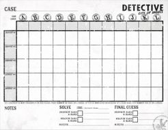 Detective: City of Angels – Investigation Sheets