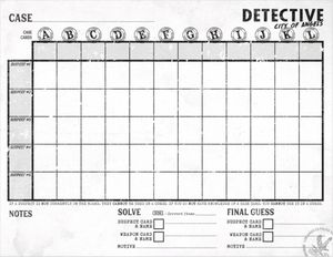 Detective: City of Angels – Investigation Sheets