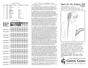 Quest for the Auburn Pelt: A PageQuest Game