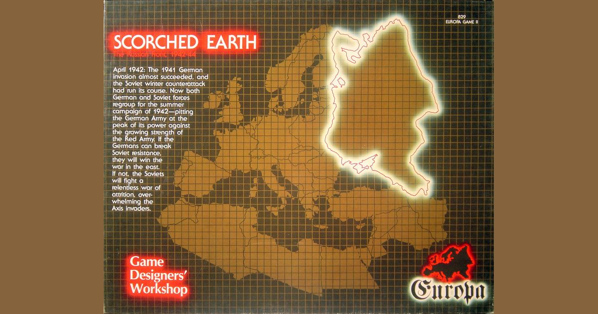 Scorched Earth Board Game Boardgamegeek