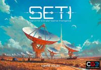 SETI: Search for Extraterrestrial Intelligence, Czech Games Edition, 2024 — front cover (image provided by the publisher)