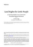 RPG Item: PER5-09: Land Rights for Little People