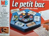 Le Petit Bac (French first edition), Board Game Version