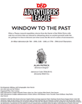 RPG Item: DDAL00-01: Window to the Past